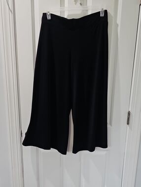 Larry Levine Black Wide-Leg Palazzo Pants